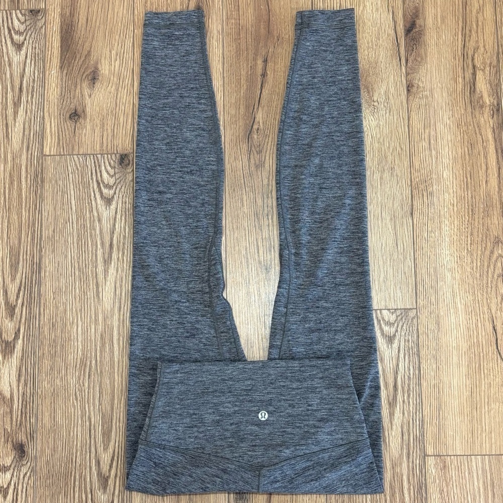 Lululemon Align Leggings 28" Size 4 In Heathered Black Gray